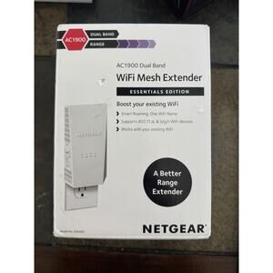NETGEAR EX6400v3 WiFi Extender AC1900 Dual-Band Booster WPA3 1500 Sq Ft